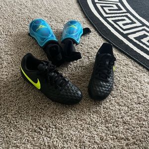 Cleats and shin guards